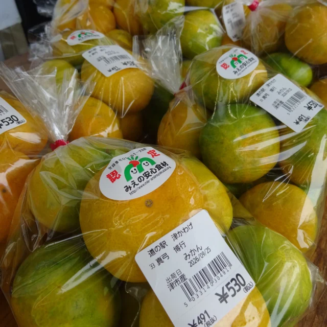＼お待たせしました／本日、真弓さんのみかん入荷しました！
太陽の恵みをたっぷり浴びて育った、みかん🍊✨
この季節ならではの旬の味覚をぜひご賞味ください♪

#みかん #津市 #地元農家さん応援 #旬の味覚 #津産津消#産直 #秋の味覚 #地産地消